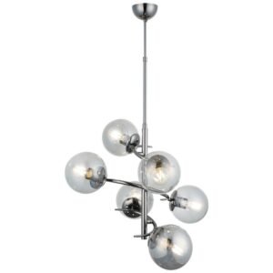 Lucea ZENA 6-Light Chandelier – Pearl Black Finish