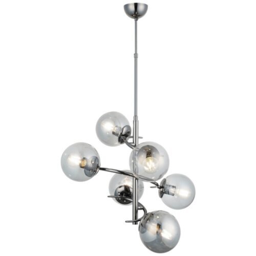 Lucea ZENA 6-Light Chandelier – Pearl Black Finish